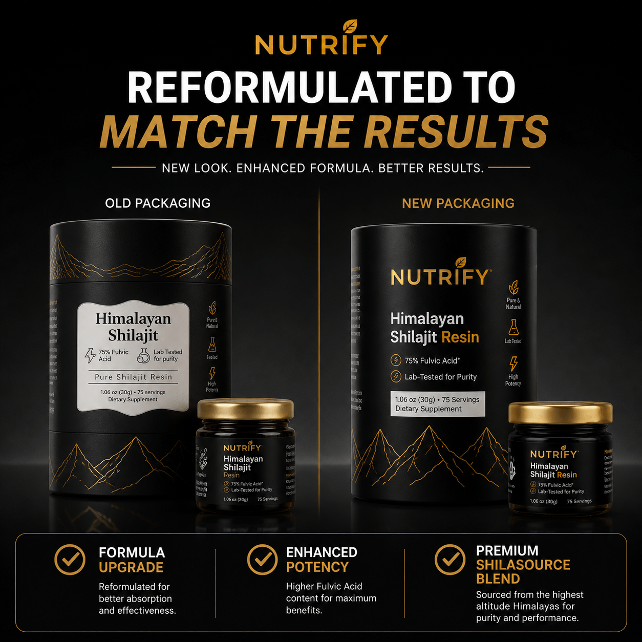 NUTRIFY™ Himalayan Shilajit Resin
